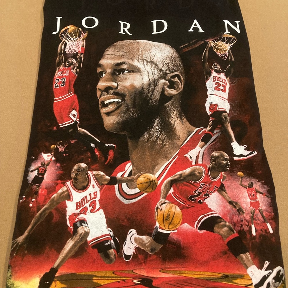 Jordan Black and Red Graphic Tee